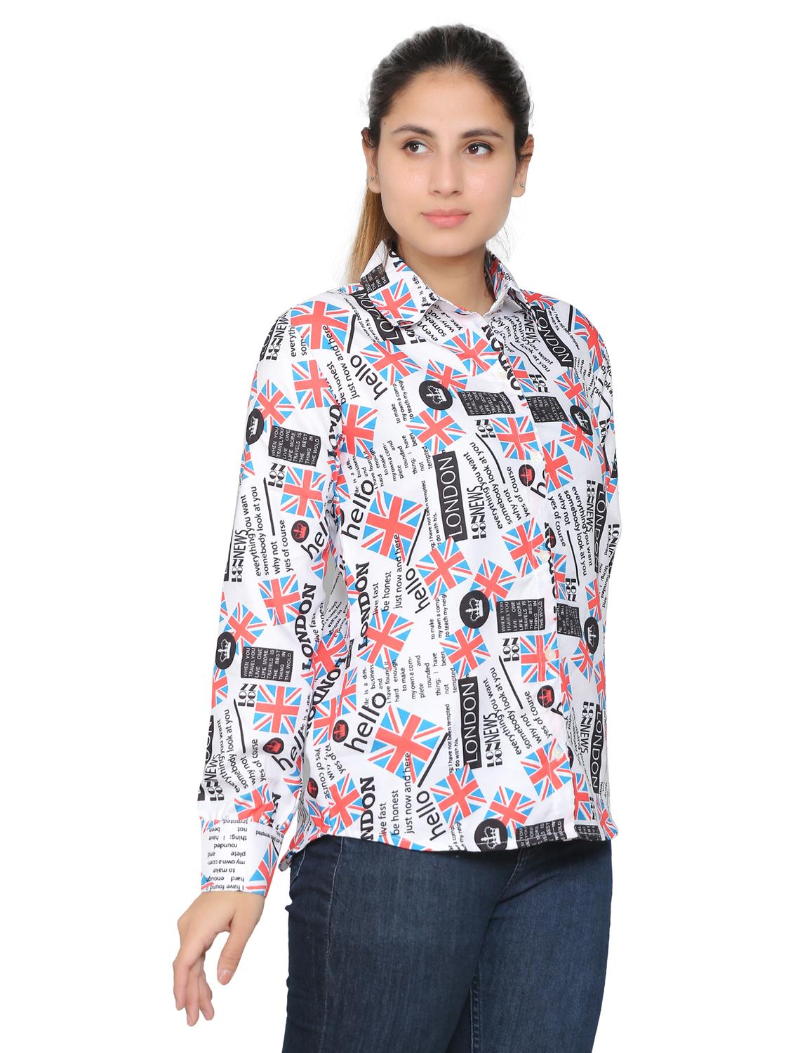 multi colored viscose regular shirt - 19938177 -  Standard Image - 1