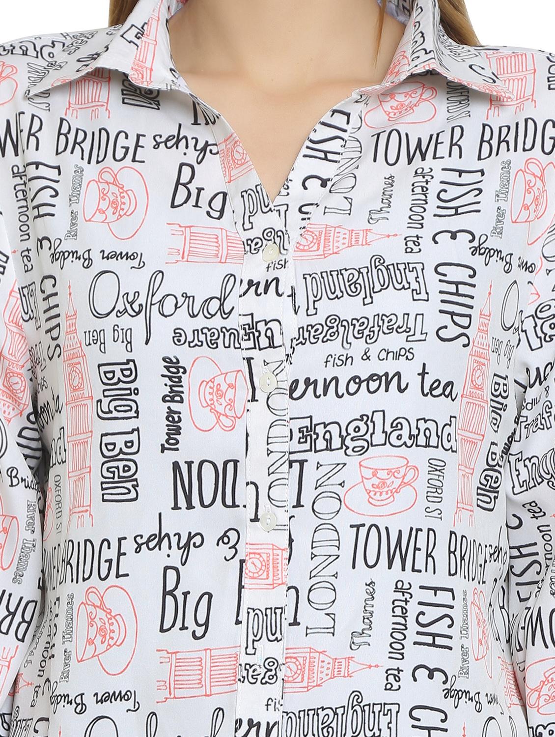 white viscose regular shirt - 19938185 - Standard Image - 4