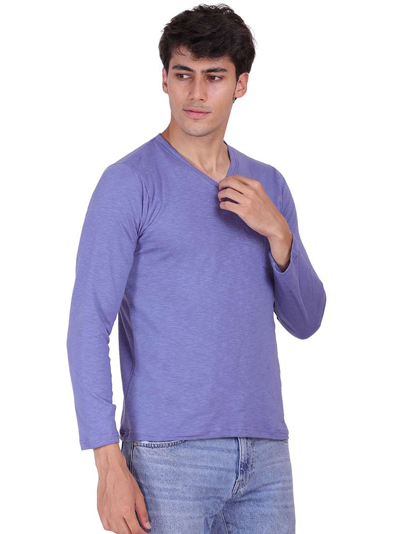 v-neck solid regular t-shirt - 19938379 -  Standard Image - 1