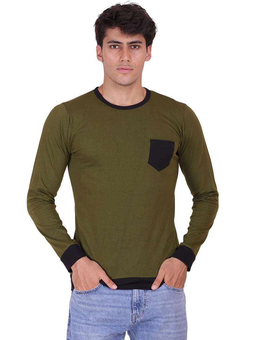 round neck solid regular t-shirt - 19938383 - Zoom Image - 0