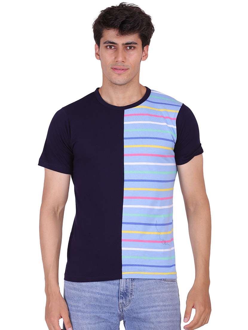 men printed round neck t-shirt