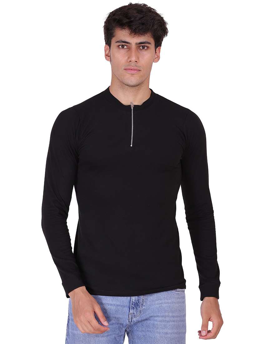 black solid regular t-shirt - 19938400 - Zoom Image - 0