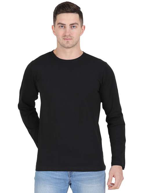 round neck solid regular t-shirt - 19938418 - Standard Image - 0