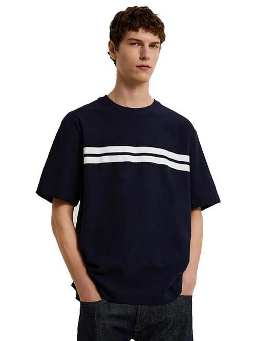 round neck striped regular t-shirt - 19938445 -  Standard Image - 0