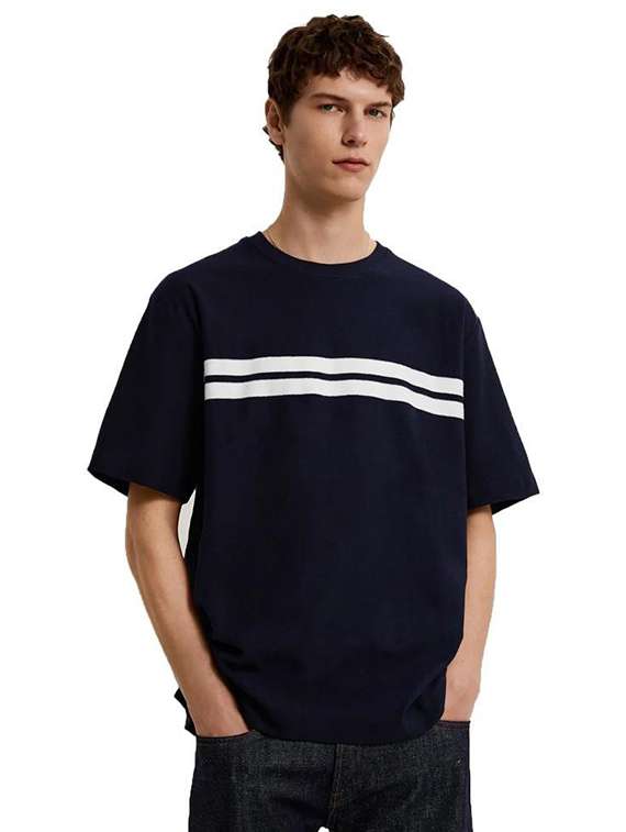 round neck striped regular t-shirt