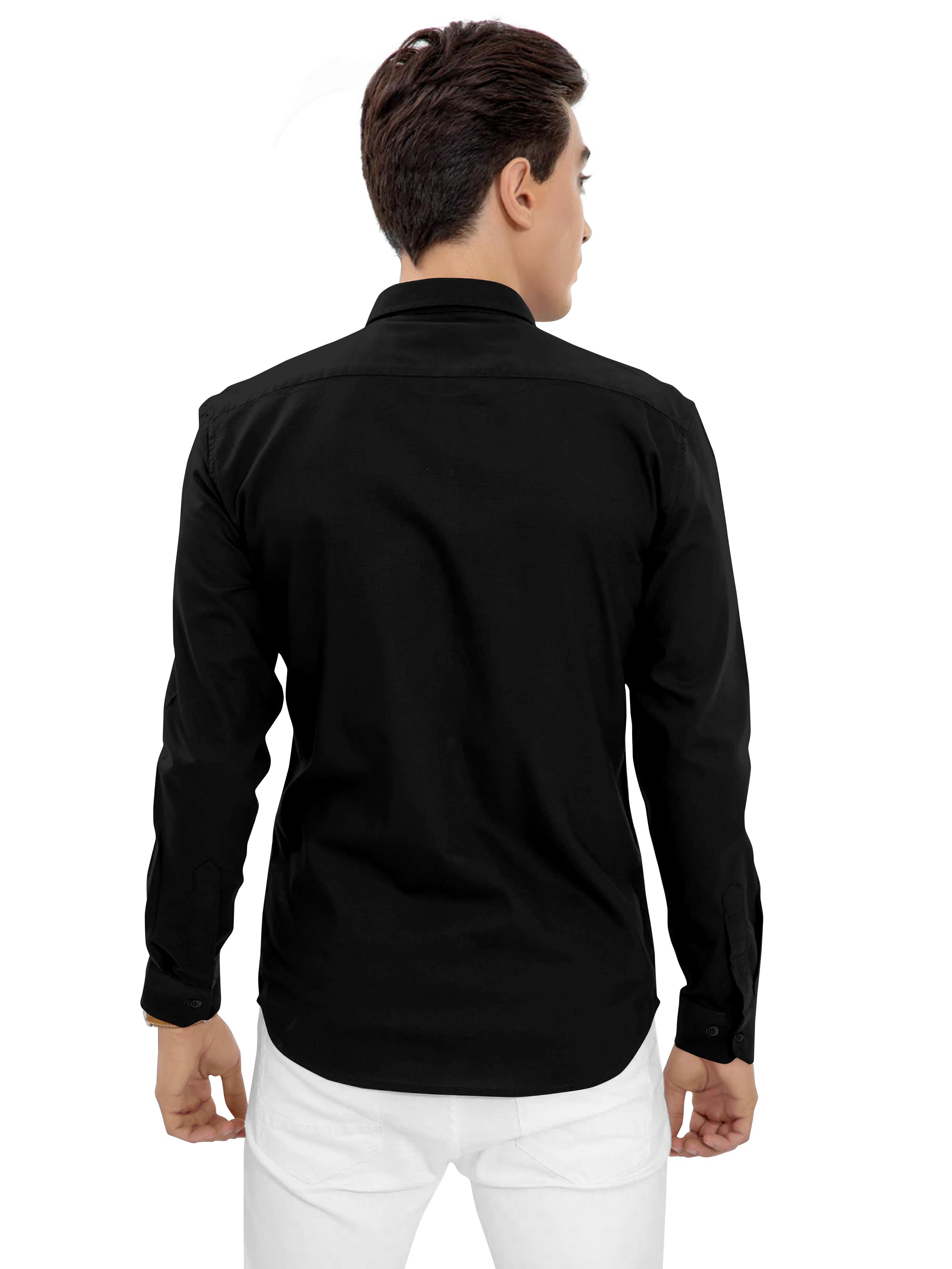 mens solid casual shirt - 19938752 - Standard Image - 4