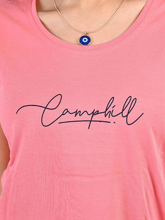 pink printed nightwear capri set - 19940506 - Standard Image - 4