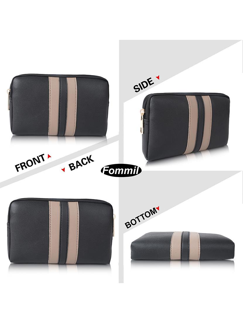 black leatherette (pu) sling bag combo - 19940675 - Standard Image - 4