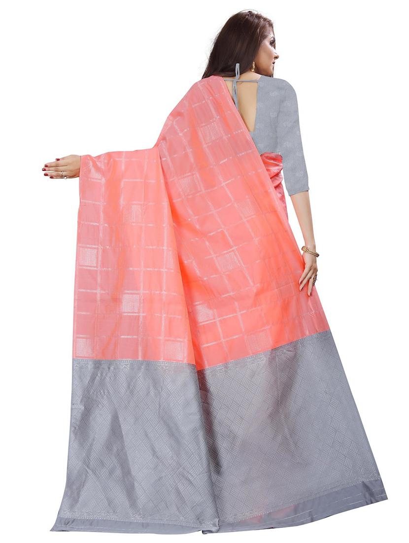 pink banarasi saree - 19941110 -  Standard Image - 1
