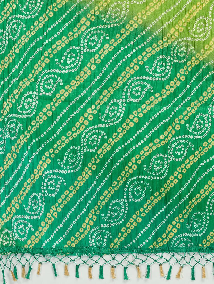 green silk dupatta - 19942587 - Standard Image - 4