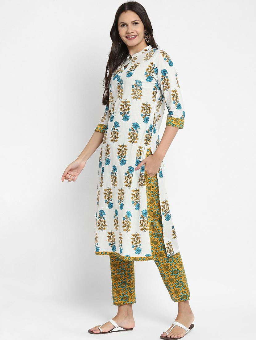 printed kurta pant set - 19942646 -  Standard Image - 1