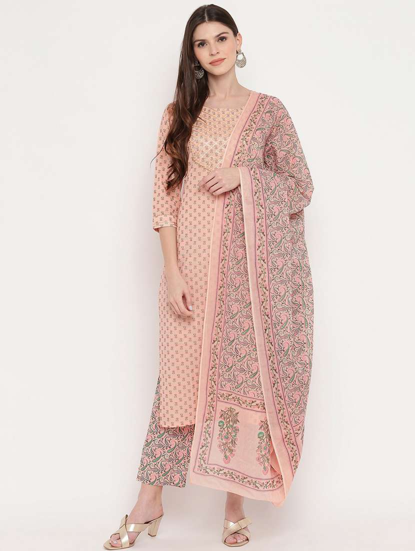 printed kurta dupatta set