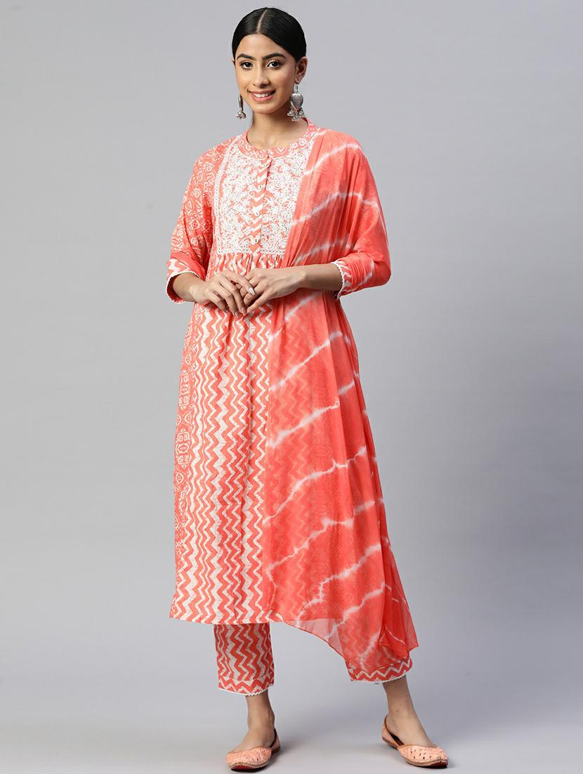 printed kurta pant set - 19942723 - Zoom Image - 0