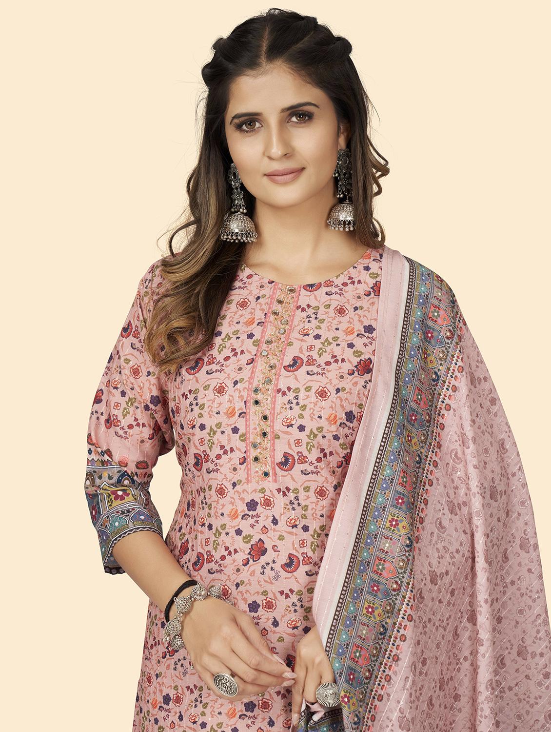 printed kurta dupatta set - 19942795 - Standard Image - 4