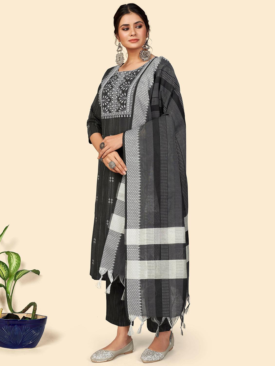 printed kurta dupatta set - 19942822 - Standard Image - 1