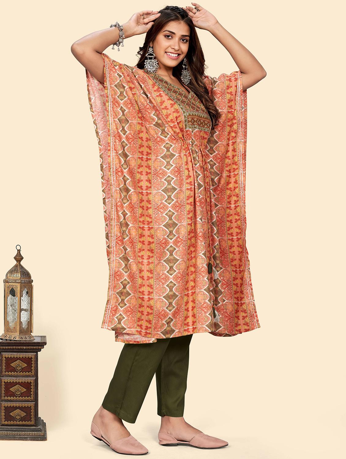 printed kaftan set - 19942834 -  Standard Image - 1