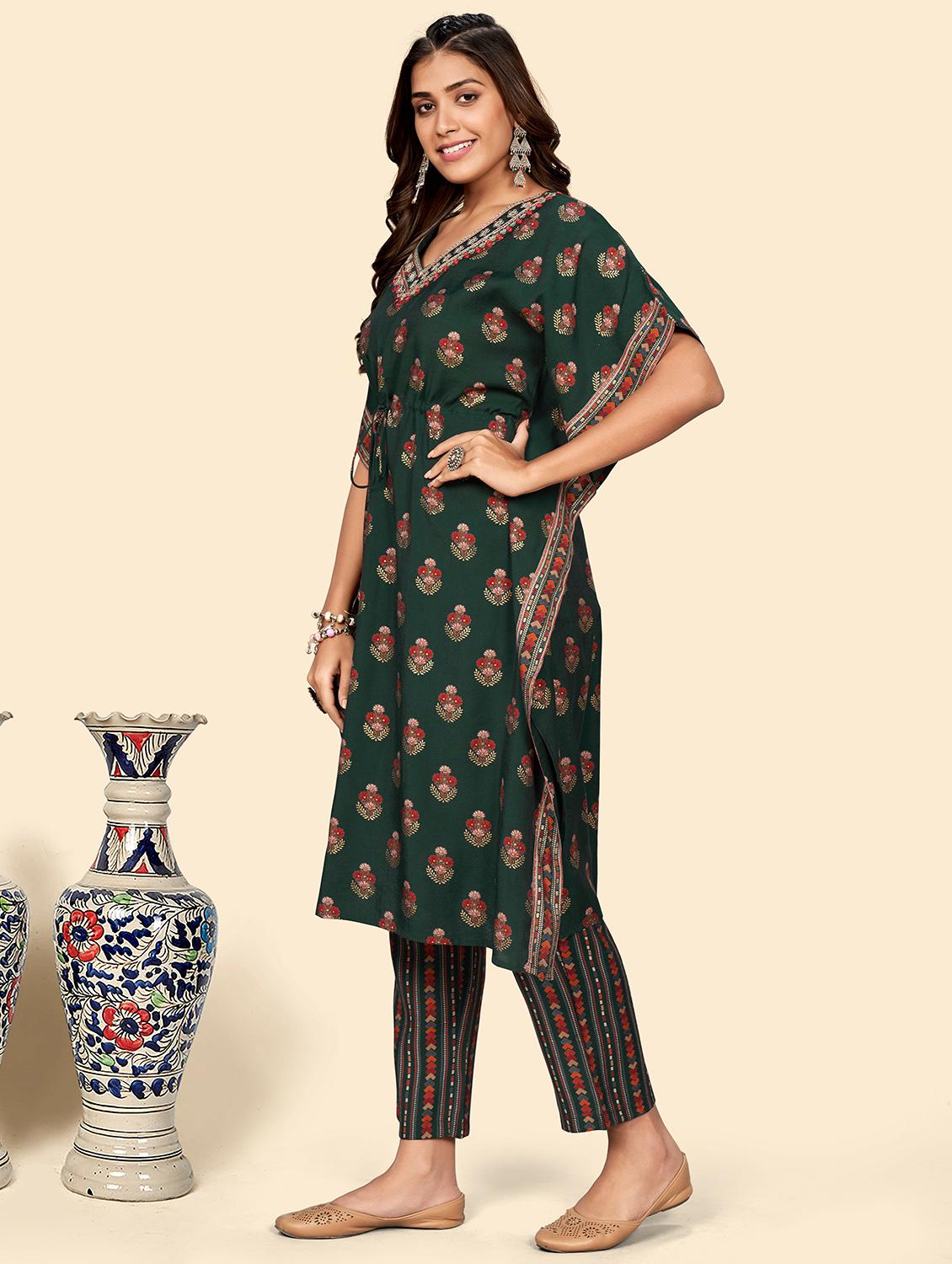 printed kaftan set - 19942836 - Standard Image - 1