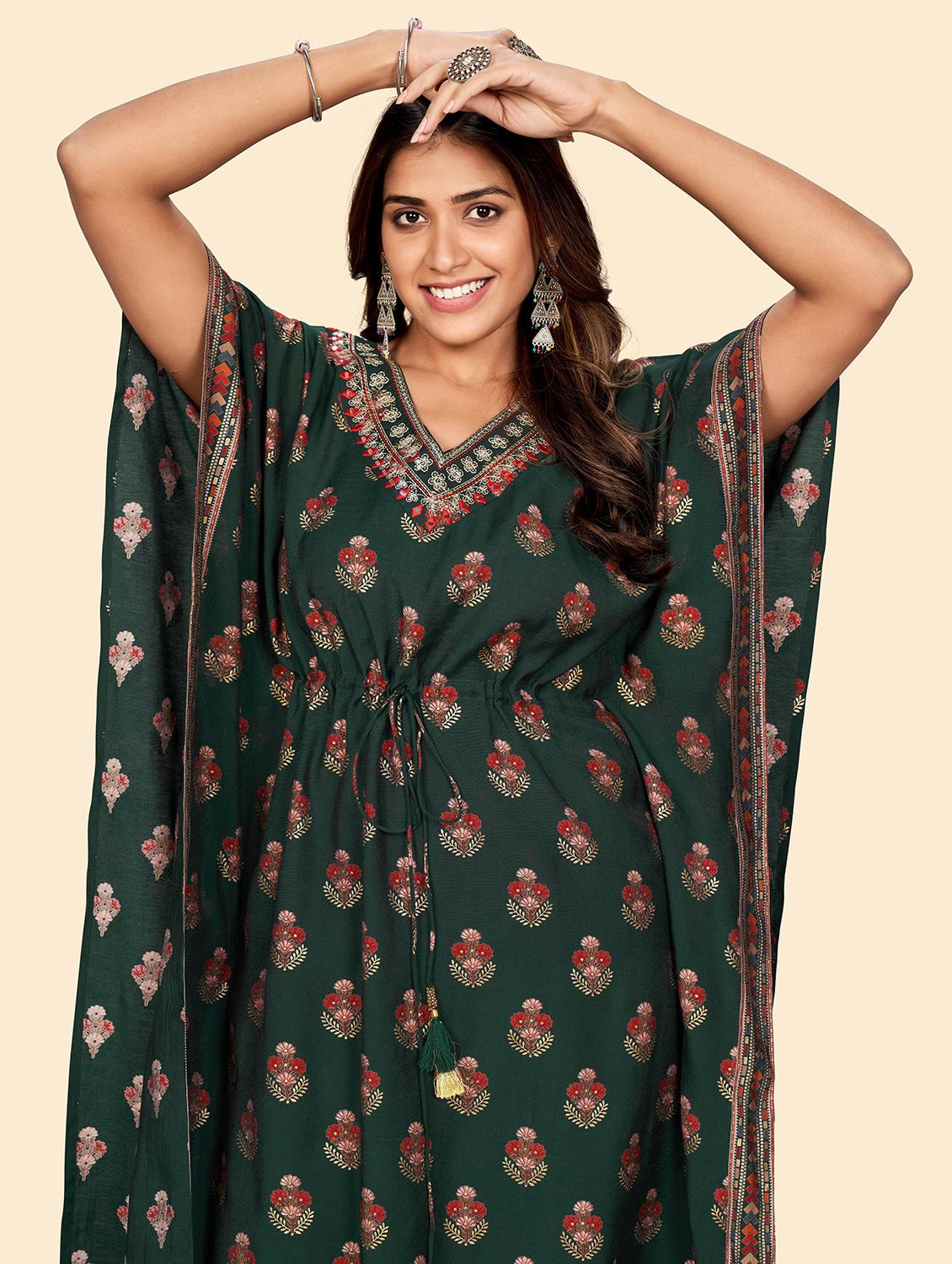 printed kaftan set - 19942836 - Standard Image - 4