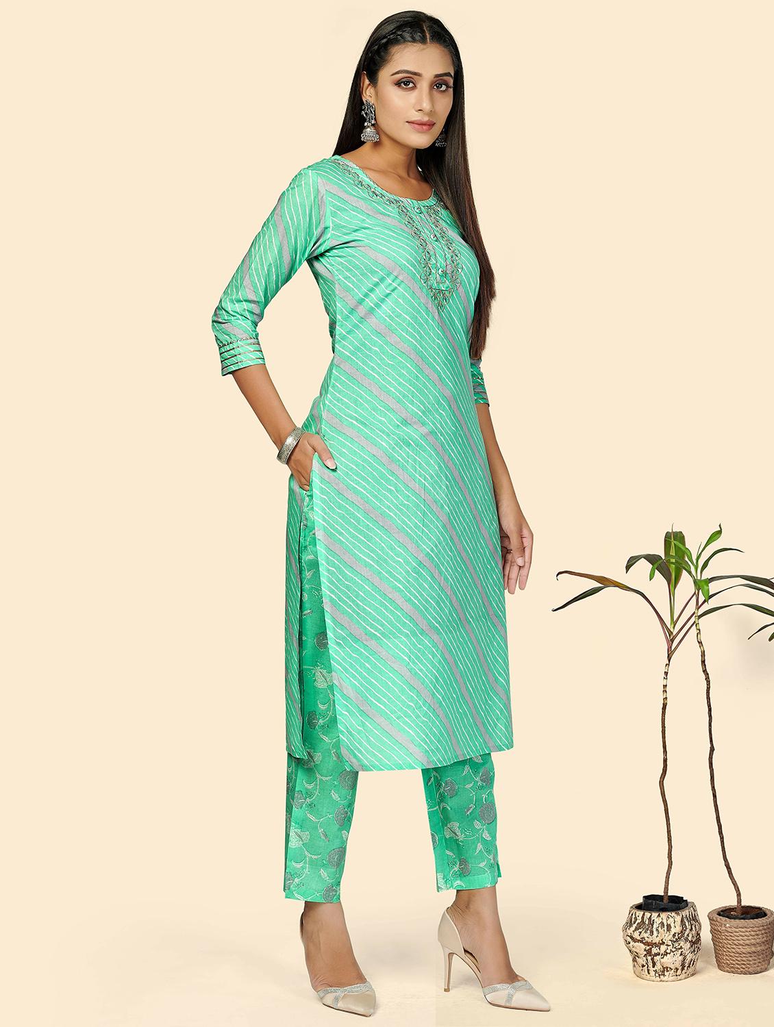 printed kurta dupatta set - 19942868 - Standard Image - 1