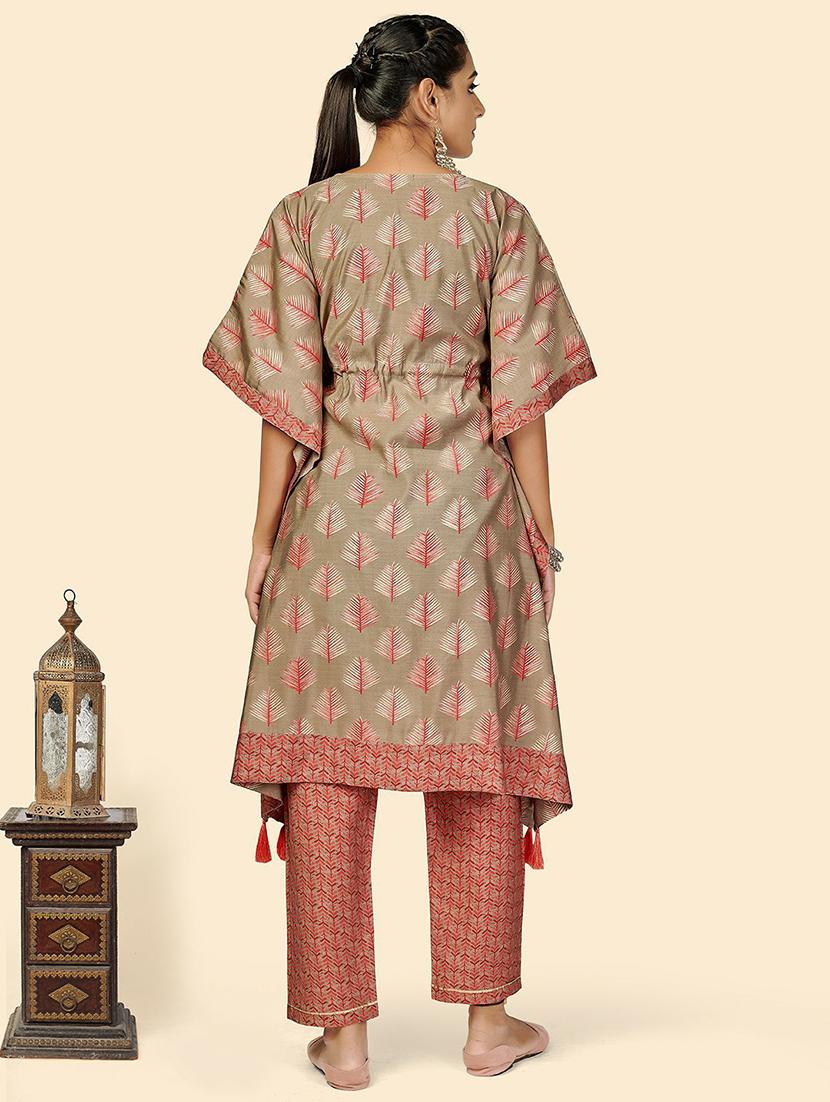 printed kaftan set - 19942870 - Standard Image - 4