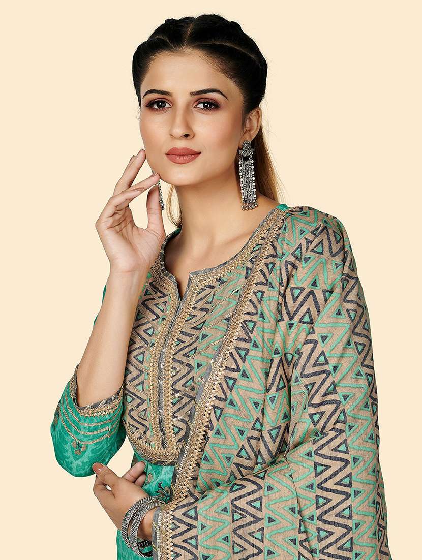 printed kurta dupatta set - 19942883 - Standard Image - 4