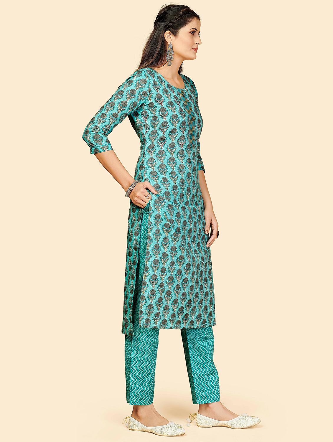 printed kurta pant set - 19942902 - Standard Image - 1