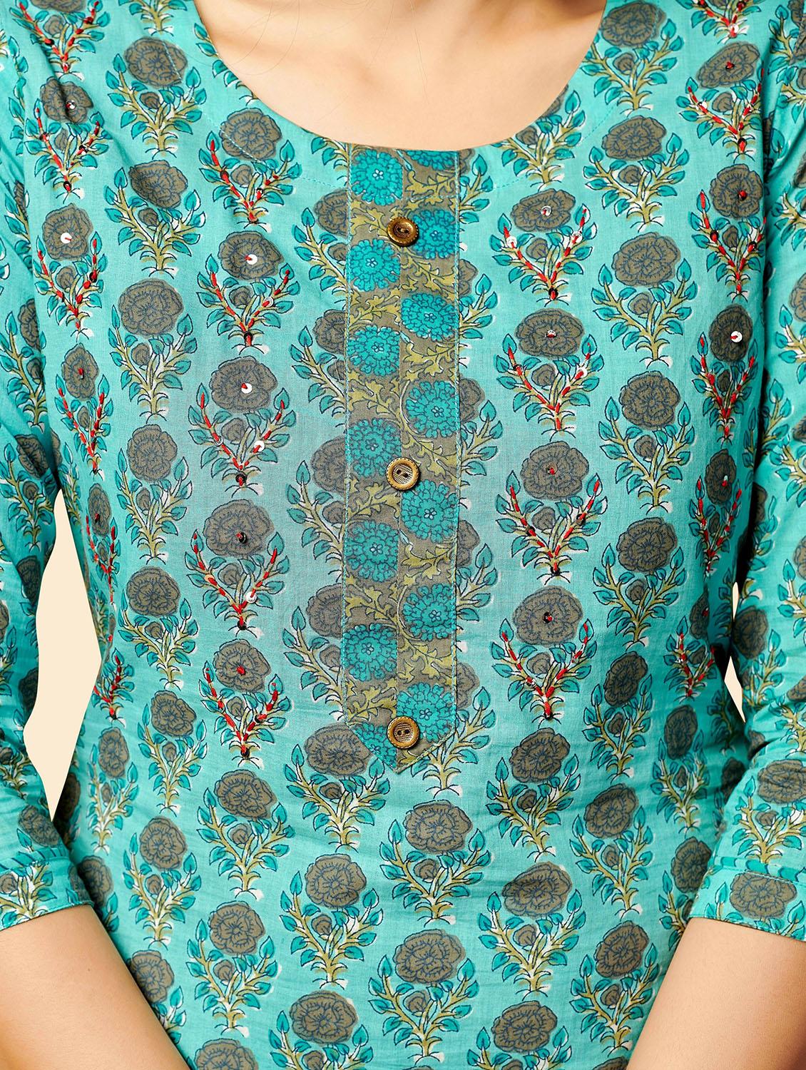 printed kurta pant set - 19942902 - Standard Image - 4