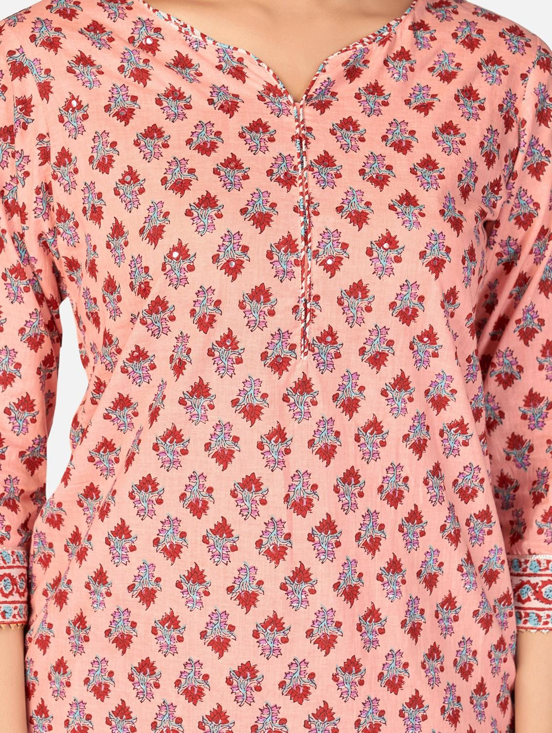 printed kurta dupatta set - 19942949 - Standard Image - 4
