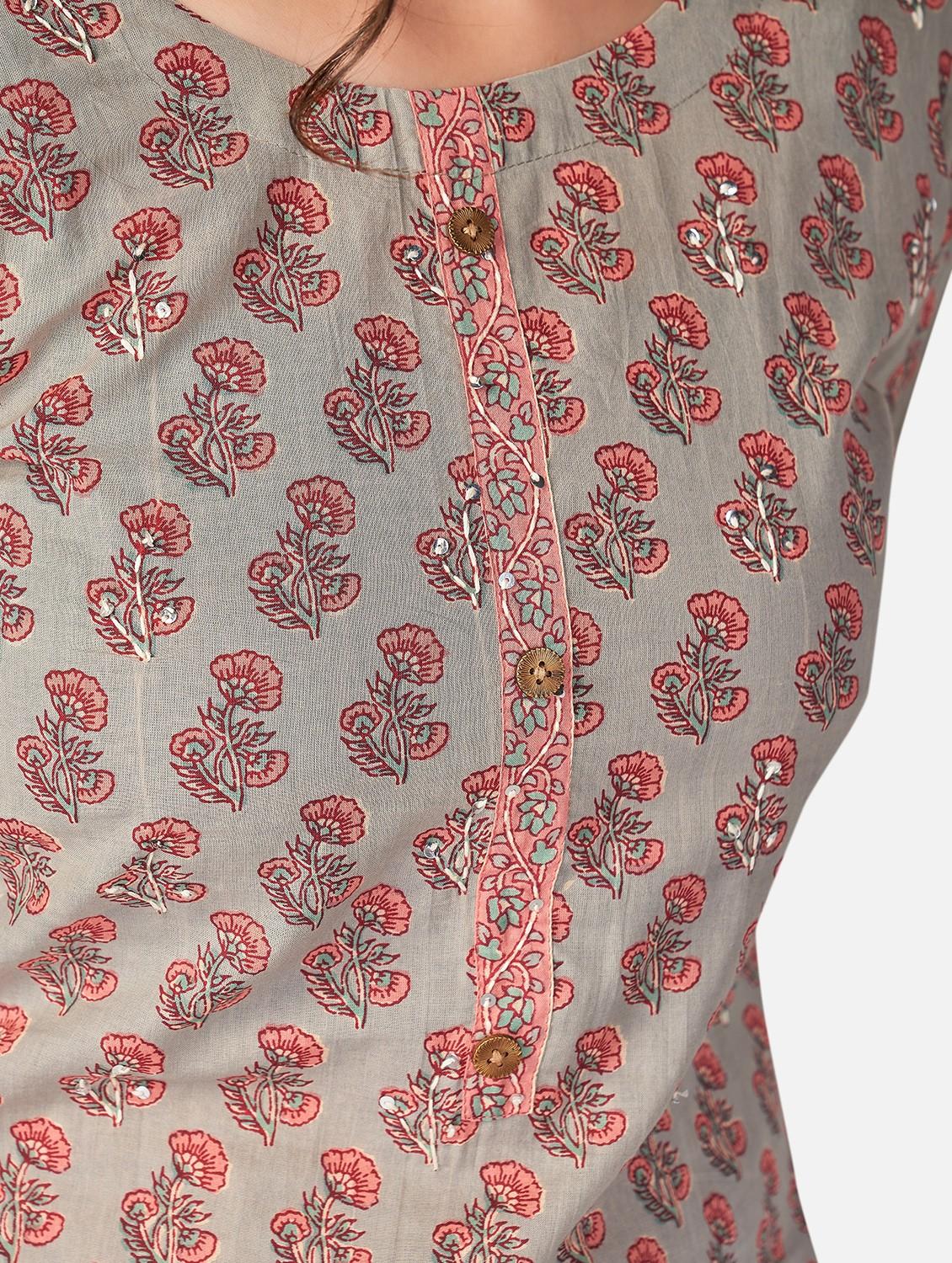 printed kurta dupatta set - 19942960 - Standard Image - 4