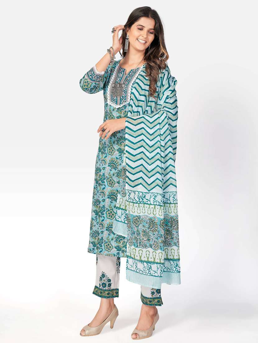 printed kurta pant set - 19942962 - Standard Image - 1