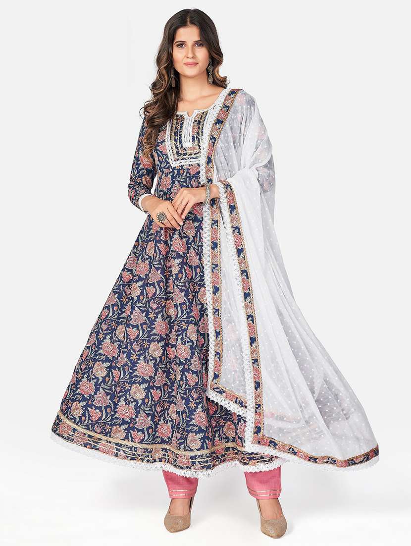 printed kurta dupatta set