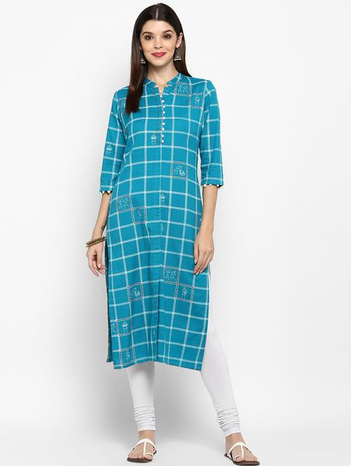 women's straight kurta - 19943083 - Standard Image - 0
