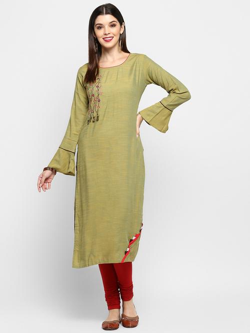 women's straight kurta - 19943099 -  Standard Image - 0