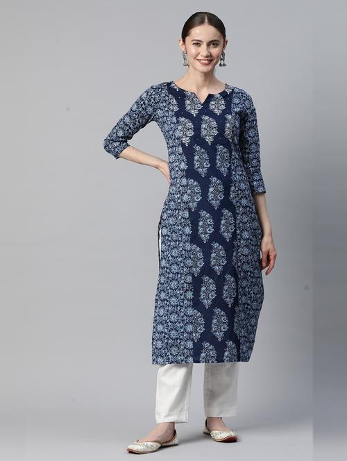 women's straight kurta - 19943124 -  Standard Image - 0