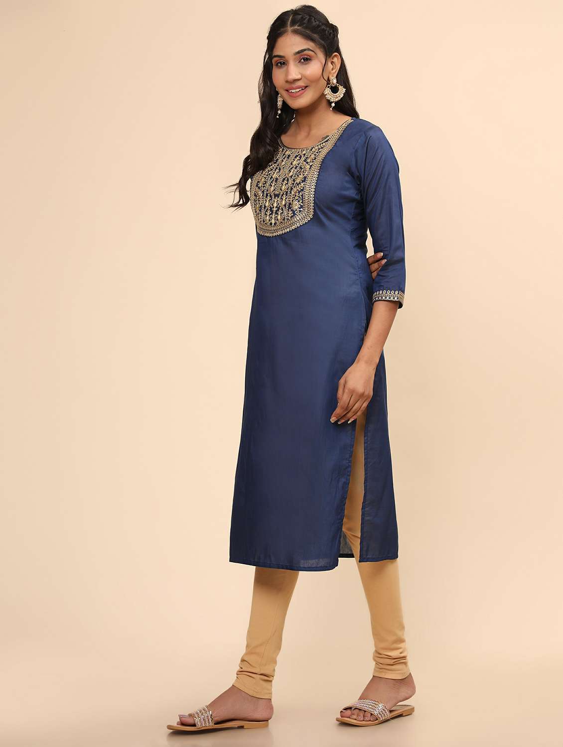 women's straight kurta - 19943175 -  Standard Image - 1
