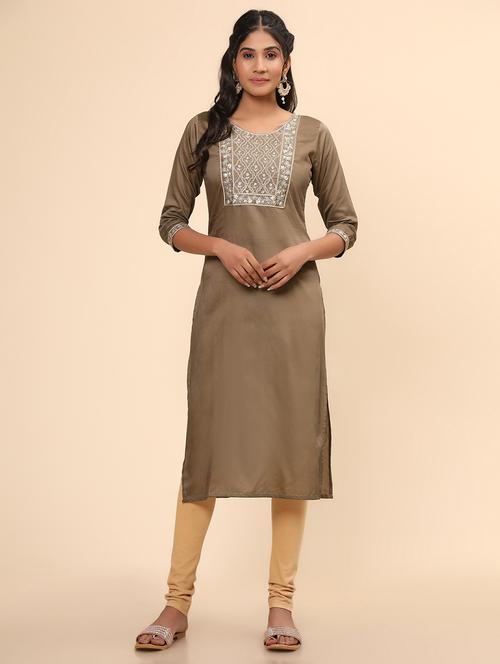 women's straight kurta - 19943177 - Standard Image - 0