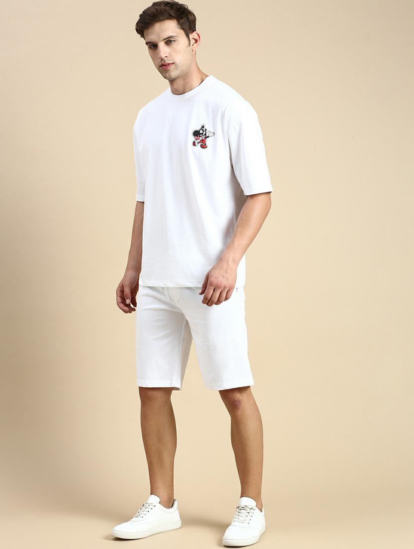 men's printed shorts co-ords set - 19944418 -  Standard Image - 1