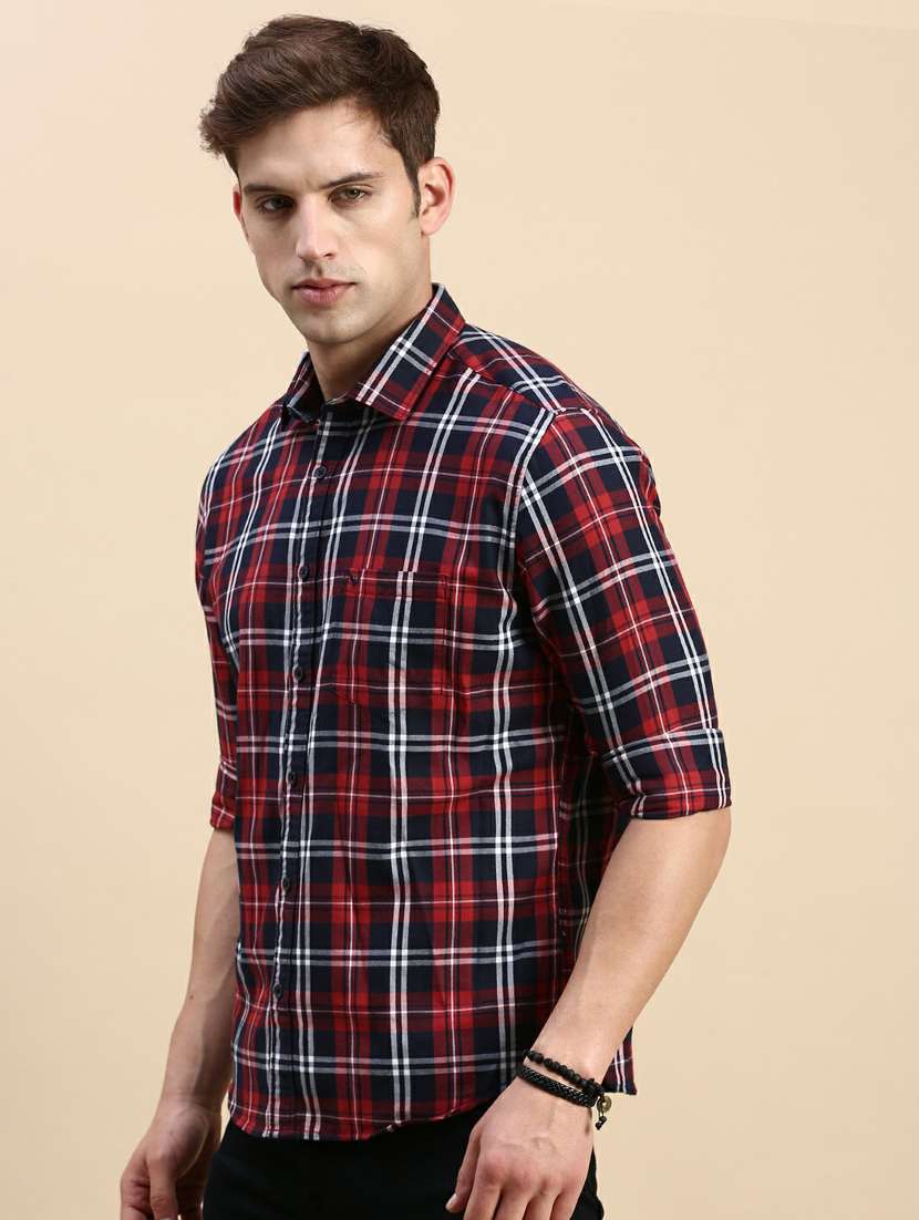 mens checks casual shirt - 19944486 -  Standard Image - 1