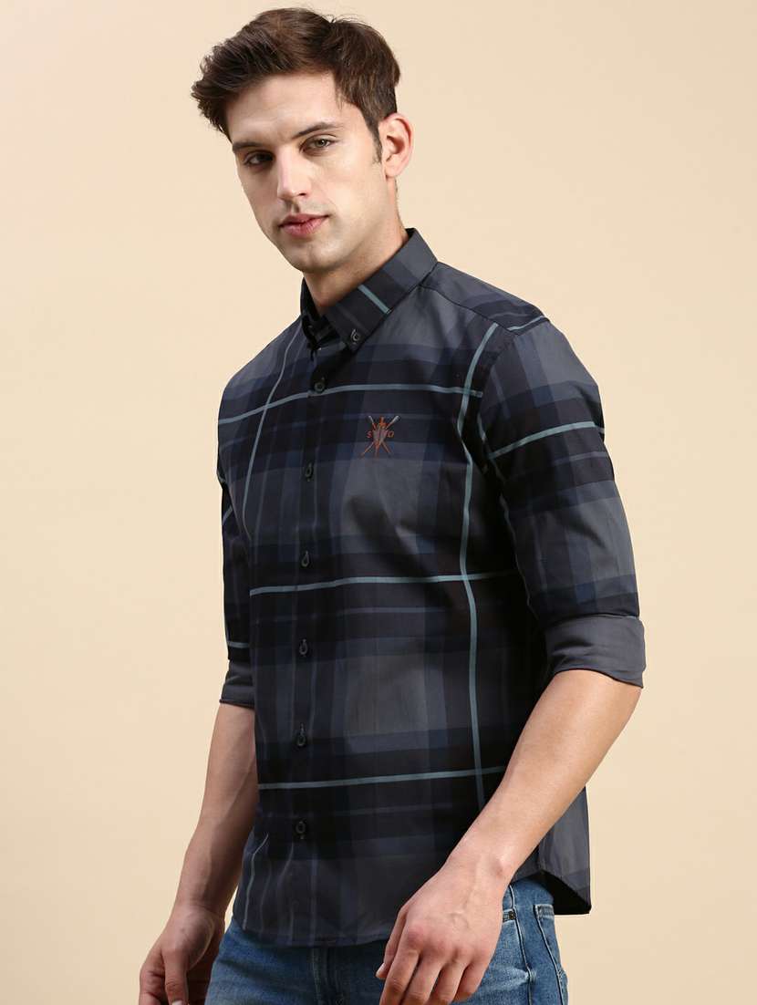 mens checks casual shirt - 19944492 -  Standard Image - 1
