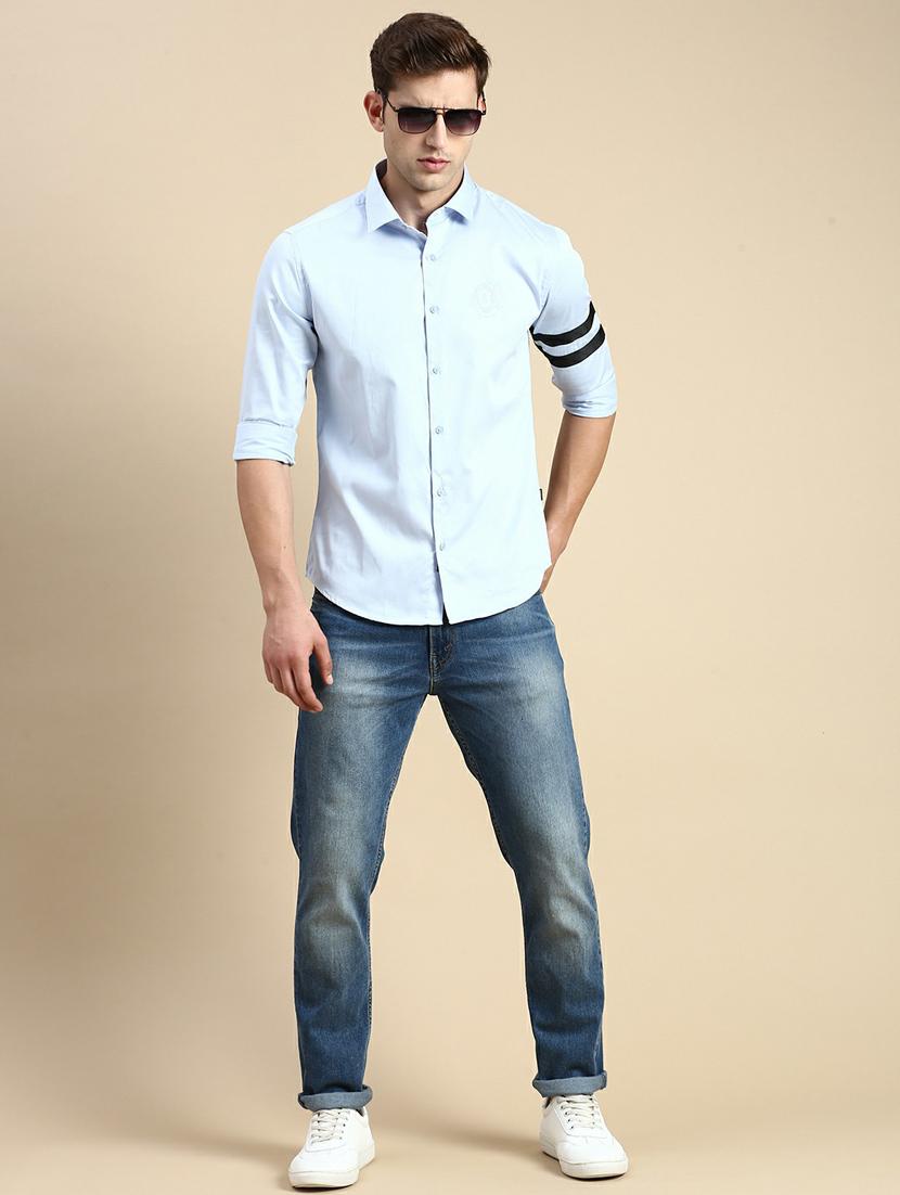 mens solid casual shirt - 19944517 - Standard Image - 4