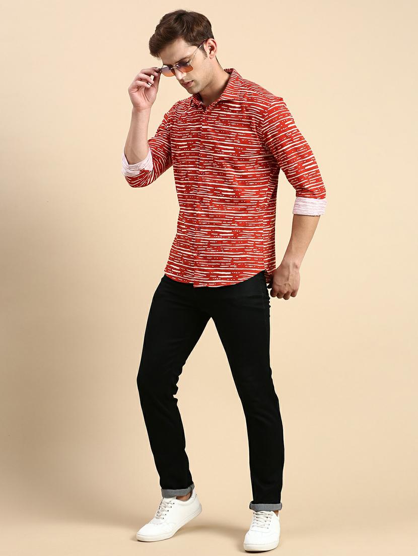brown cotton casual shirt - 19944529 - Standard Image - 4