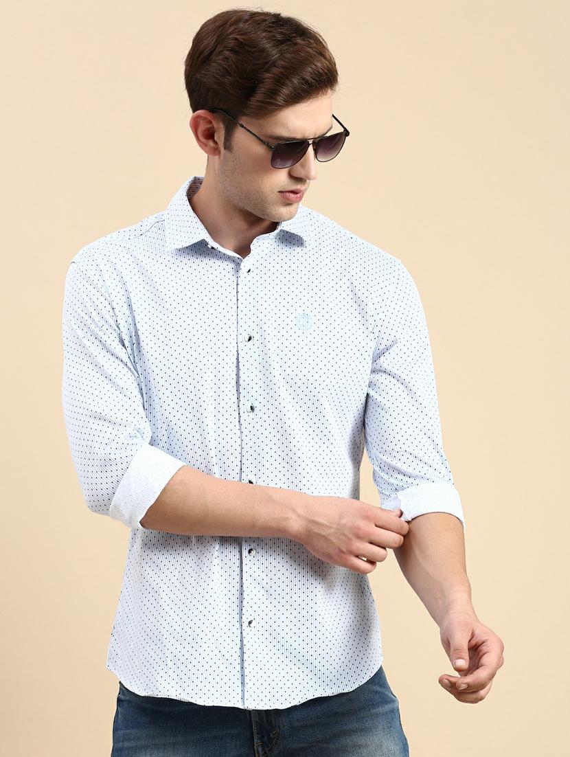 blue cotton casual shirt - 19944533 -  Standard Image - 1