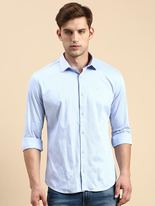 mens solid casual shirt - 19944554 - Standard Image - 0