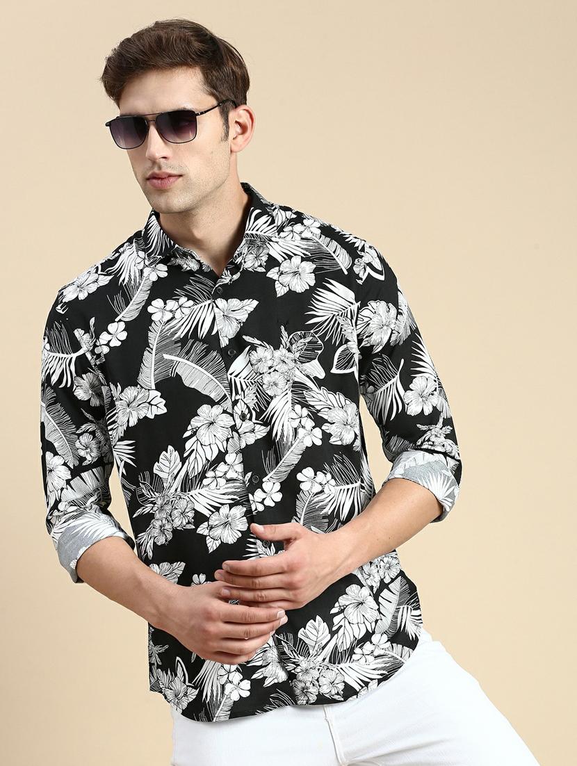 mens florals casual shirt - 19944572 -  Standard Image - 1