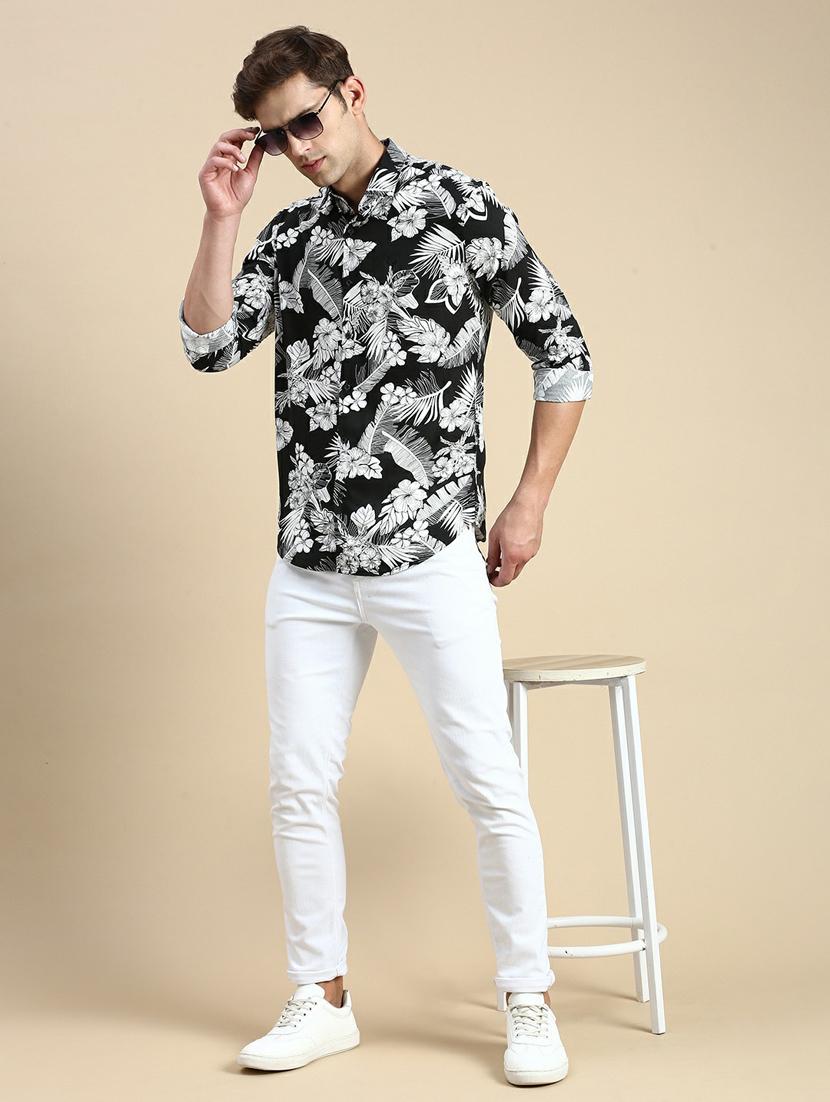 mens florals casual shirt - 19944572 - Standard Image - 4