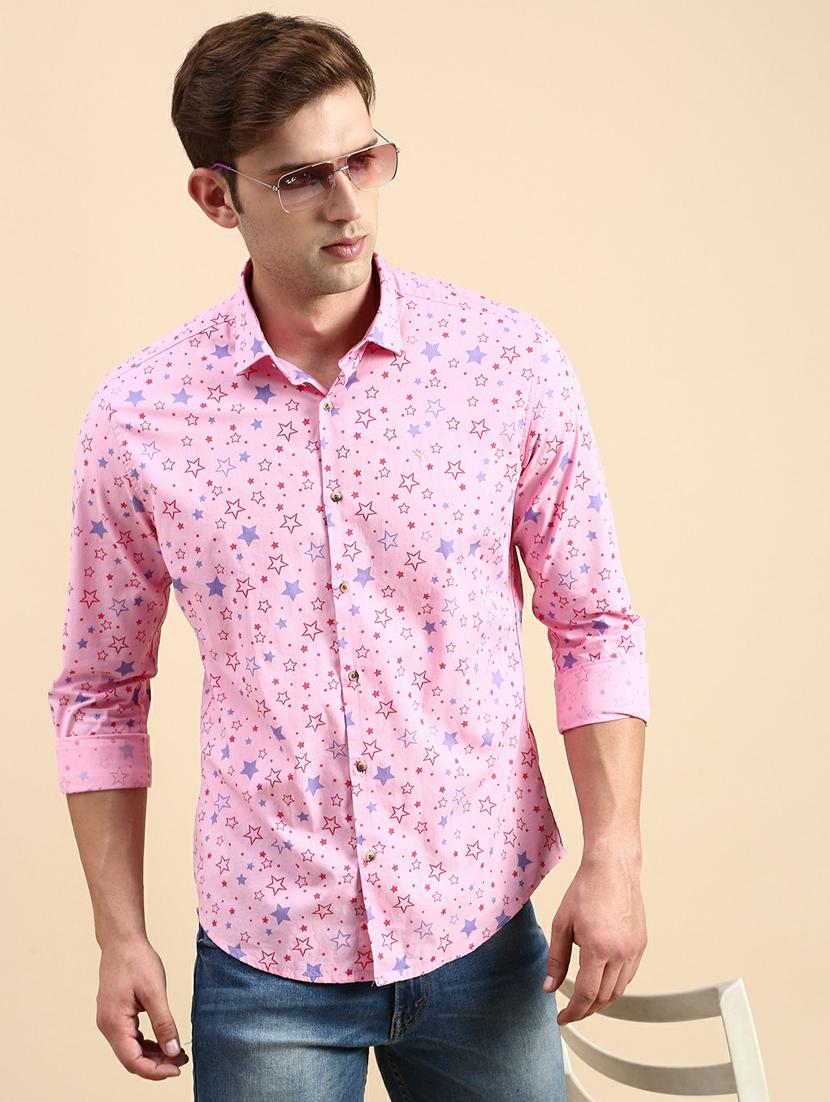mens geometric casual shirt - 19944576 - Standard Image - 4
