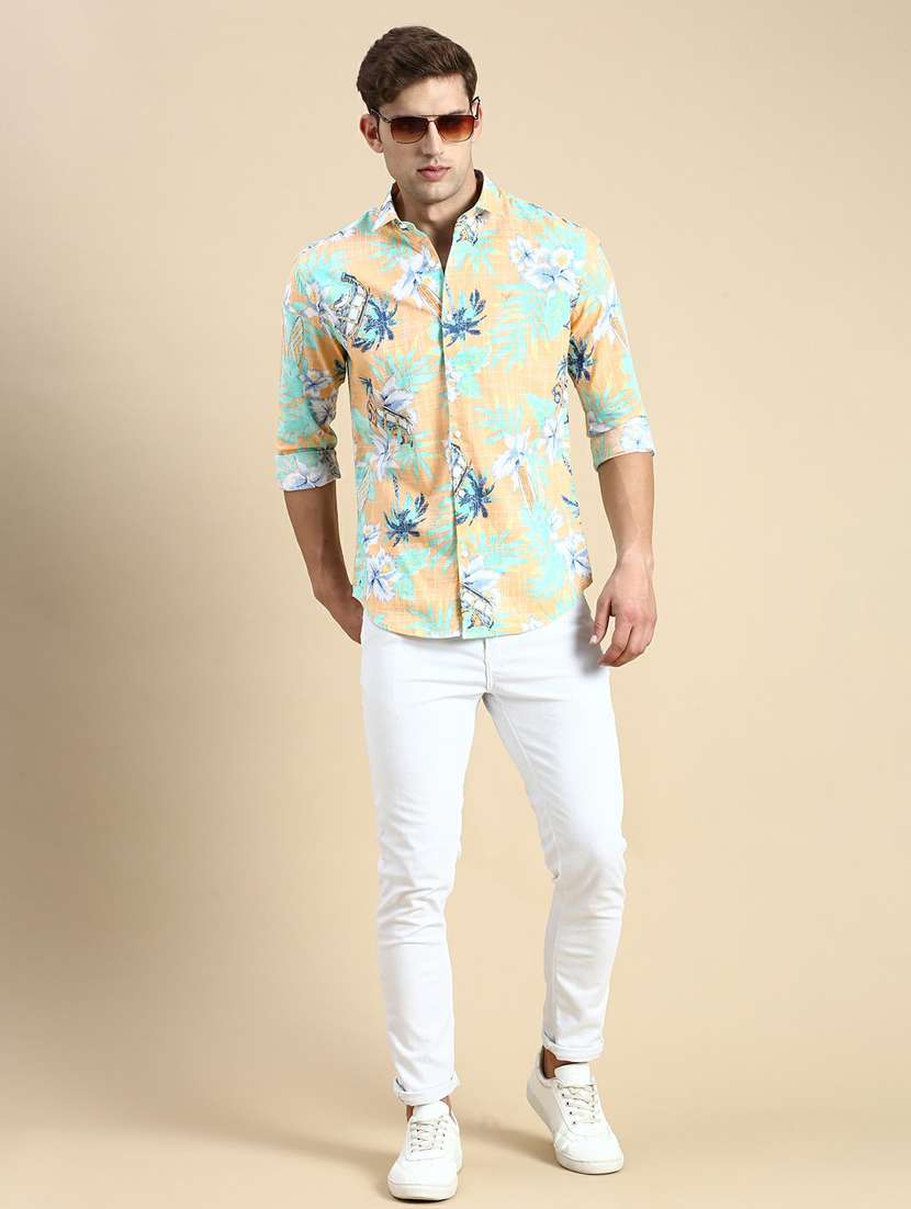 mens florals casual shirt - 19944577 - Standard Image - 4