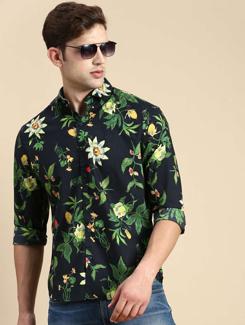 mens florals casual shirt - 19944581 -  Standard Image - 1