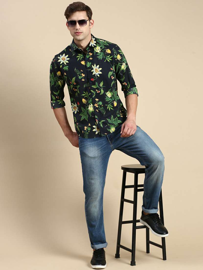 mens florals casual shirt - 19944581 -  Standard Image - 4