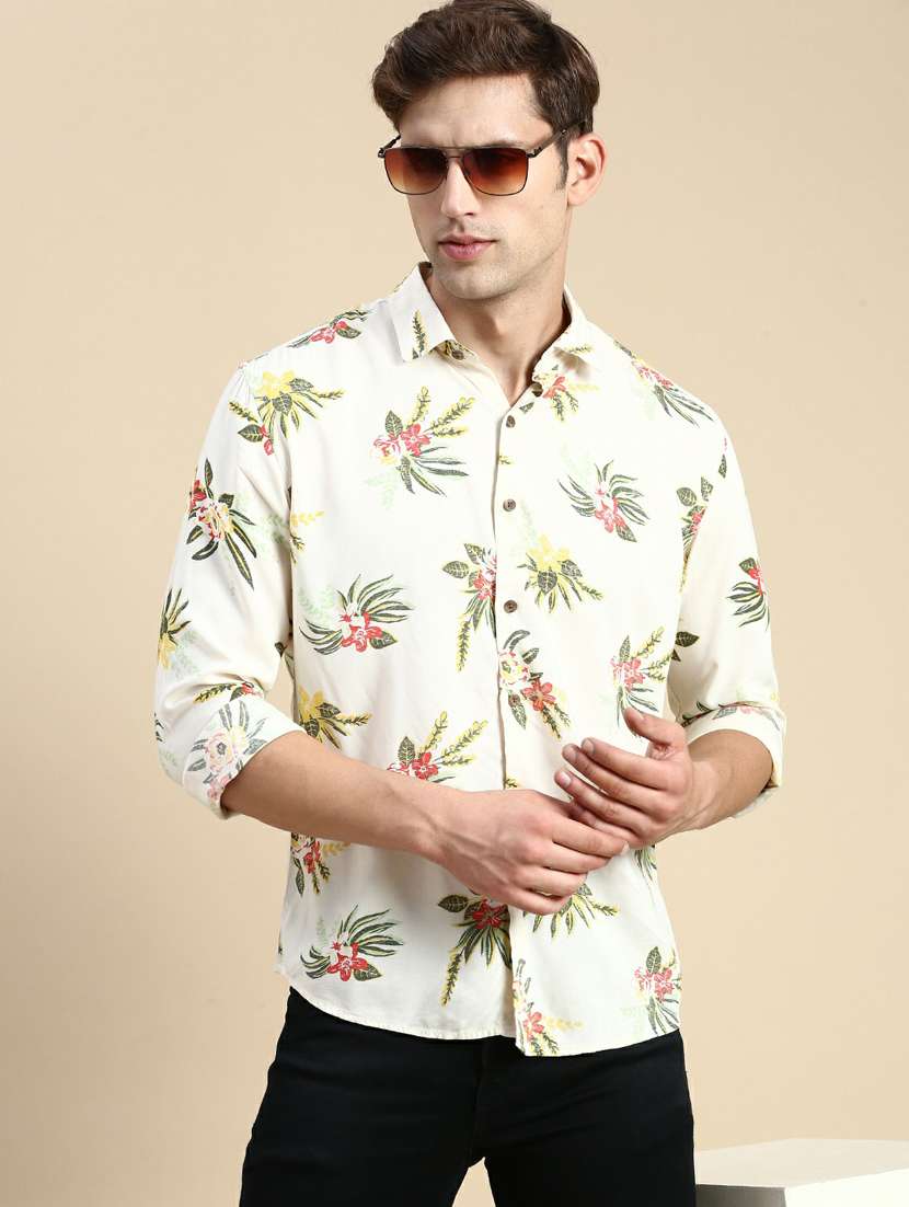 mens florals casual shirt - 19944599 -  Standard Image - 1